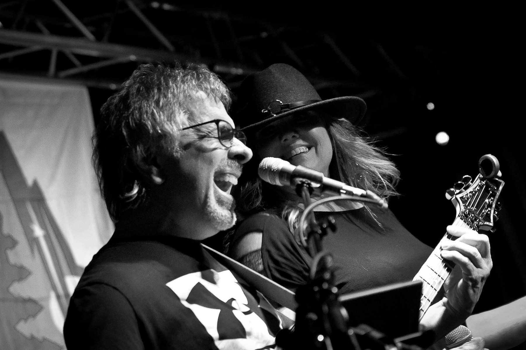 Ted and Joan performing together