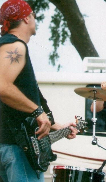 TK playing bass live